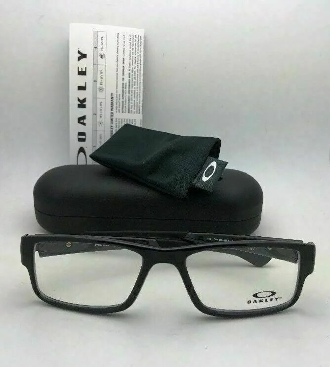 Oakley Airdrop Eyeglasses OX8046-0255 Black Ink Frames Clear Lens 55-18-143 2