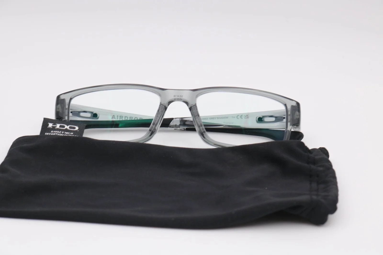 Oakley Airdrop Gray Rectangle Eyeglasses Frames ox8046-0353 53-18-143 2