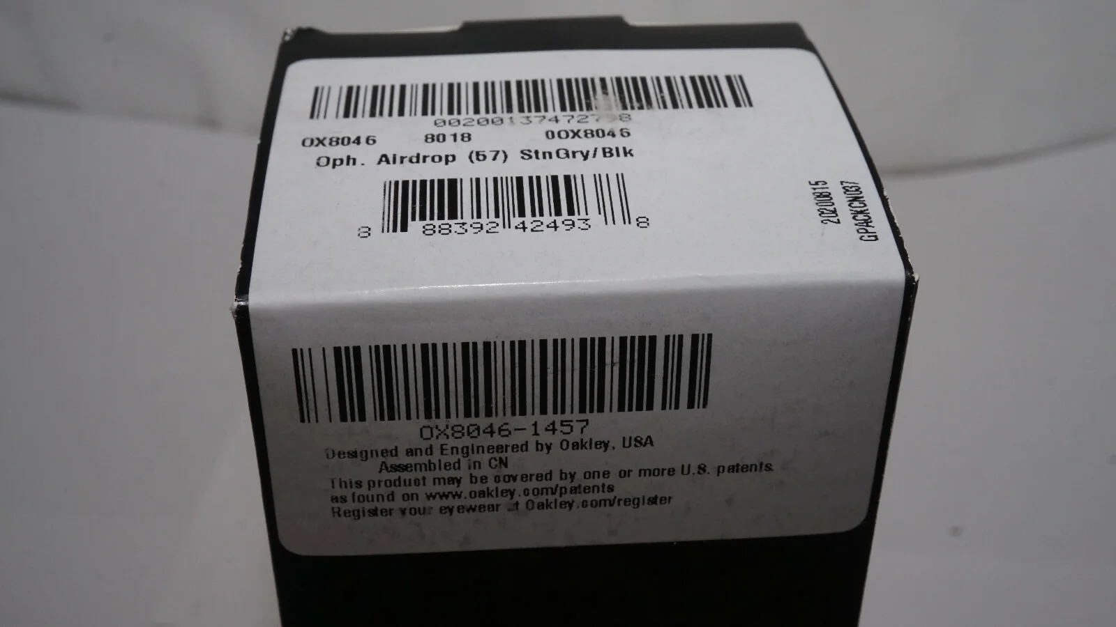 OAKLEY Eyeglasses New Oph Airdrop (57) Satin Grey Black OX8046-1457 57 18 143 2